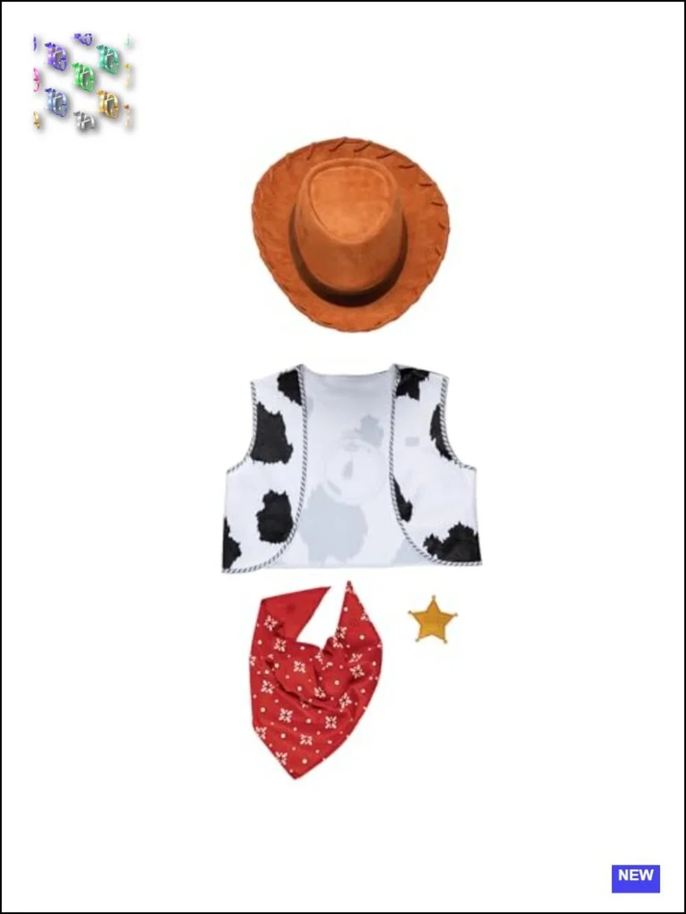 Woody Costume Accessory Kit - Toy Story Halloween Dress Up Set